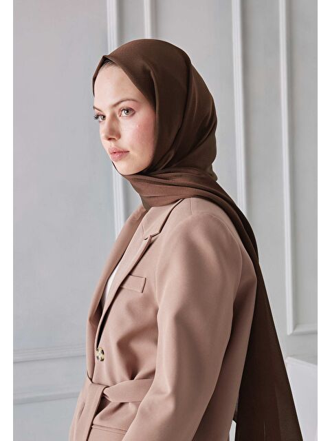 Fresh Scarfs Janjanlı Şal Çikolata Kahve - S000420499-20637