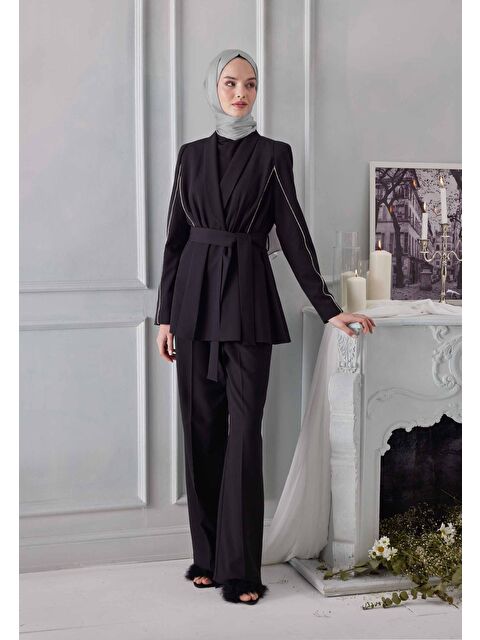 Fresh Scarfs Janjanlı Şal Gümüş - S000420499-18105