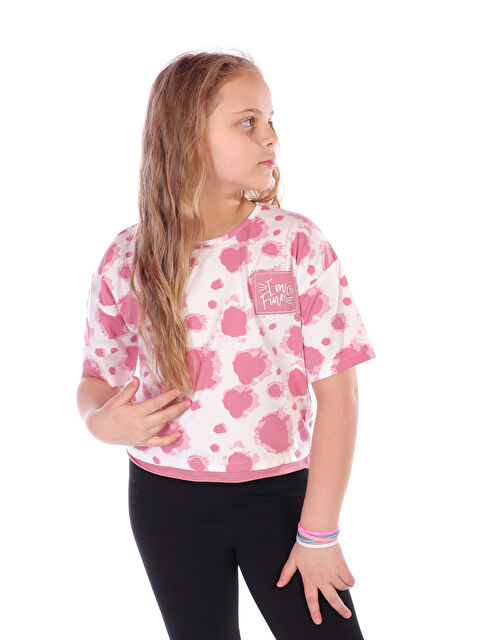 Toontoykids Kız Çocuk Im Fıne Nakışlı Batik Tişört