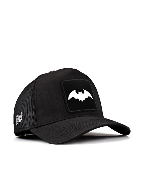BlackBörk Yarasa Logolu Siyah Cordura Trucker Şapka