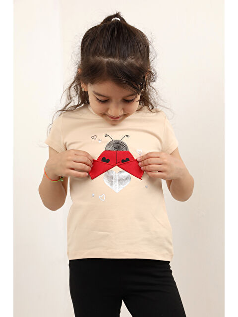 Toontoykids Kız Bebek Baskılı Tişört