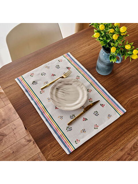 Evidea Soft Granny Summer Edin 2'li Amerikan Servis - Ekru - 35x50 cm - S000400270-19965