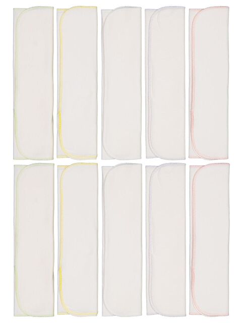 Minidamla Penye 10lu 28*28 Ağız Mendili - Pembe Standart - S000504446-20024