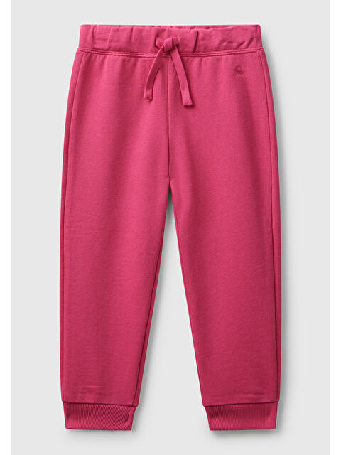 United Colors Of Benetton Kız Çocuk Pembe Logo İşlemeli Eşofman Altı - S000434940-20024