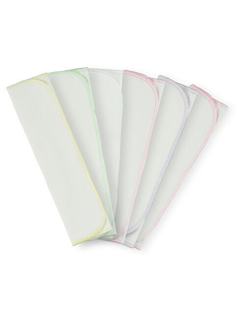 Minidamla Bebek 6'lı Ağız Mendili 20x20 cm - Pembe Standart - S000504449-20024