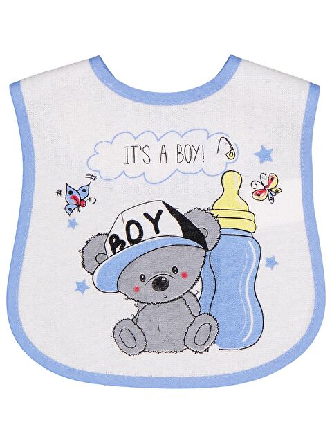 Civil Baby Biberon Baskılı Mama Önlüğü - Ekru Standart - S000504456-19965