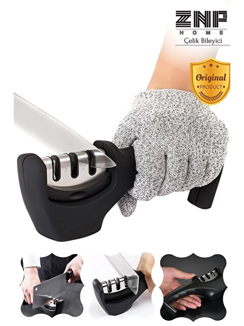 Znp Home Grind | Profesyonel Bıçak Bileyici 4 Açılı Elmas Seramik Tungsten Çelik Bıçak Satır Bileme Aparatı - S000206077-19351