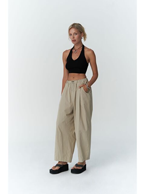 Mai Collection Gael Bej Salaş Pantolon - S000236530-19928