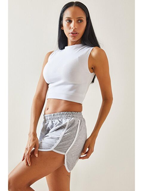 Xhan Gri Cepli Biyeli Şort 5YXK5-48281-03 - S000161936-20600