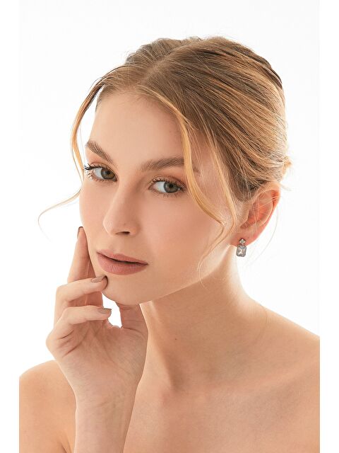 Fullamoda Taşlı Baget Küpe - S000348058-8826