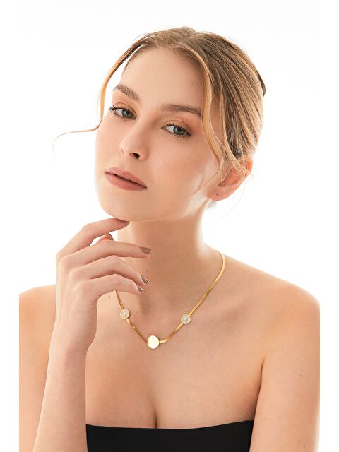 Fullamoda Baget İtalyan Zincir Çelik Kolye - S000348062-20063