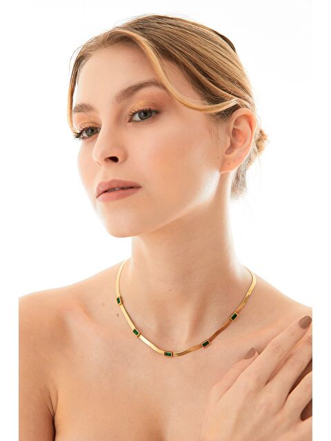 Fullamoda Baget İtalyan Zincir Çelik Kolye - S000348062-19416