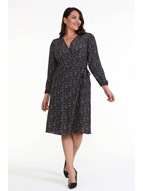 Mylinemoda Anvelop Kuşak Detaylı Elbise - S000239249-19413