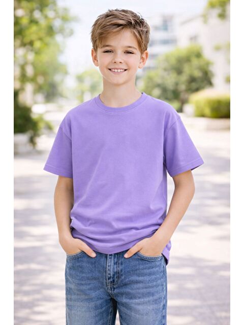 ZUZUNGA Unisex Basic Kısa Kollu Çocuk T-Shirt - S000520762-20042