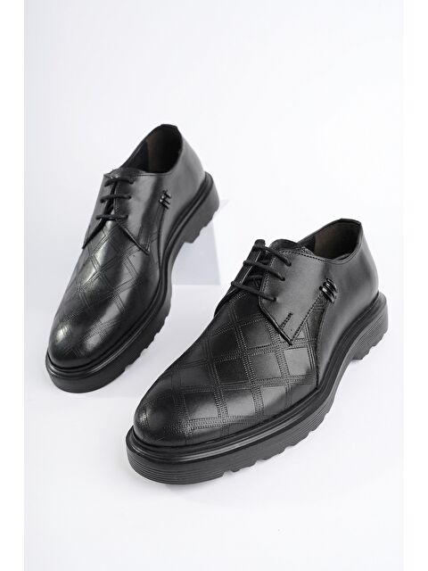 Muggo RODİLLA Klasik Hakiki Deri Bağcıklı Ortopedik Erkek Casual Ayakkabı - S000332799-19351