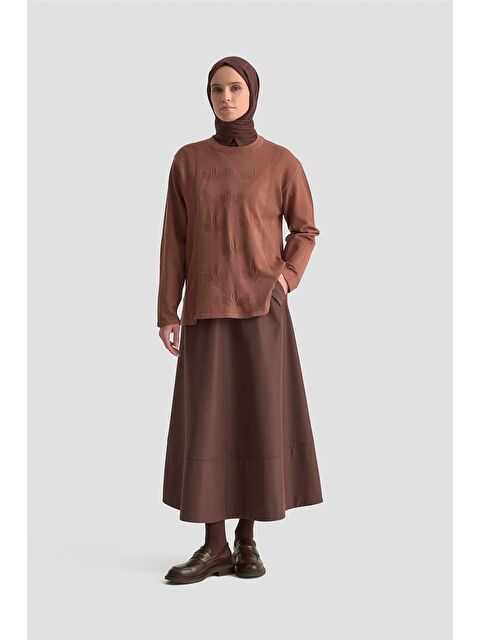 ARMİNE Desenli Kazak 25Kd7010 Gül Kurusu - S000489243-20028