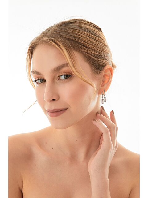 Fullamoda Taşlı 3 Lü Klips Küpe - S000348069-18105