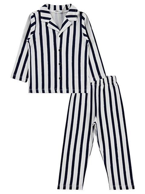 Civil Boys Çizgili 2-5 Yaş Pijama Takımı - Lacivert 4-5 Yaş - S000511288-21164
