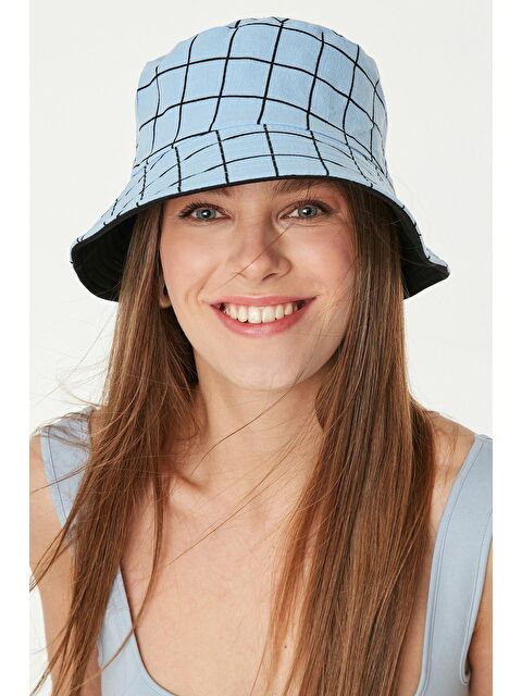 C&City Fötr Plaj Şapkası Y1074 Mavi - S000216657-17234