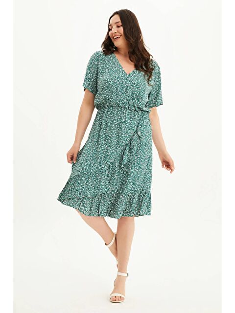 Mylinemoda Anvelop Fırfır Detaylı Elbise - S000239266-18194