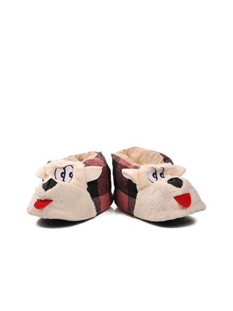 Ayakmod Köpekli Pembe-Siyah-Bej Kadın Panduf - S000121038-37396