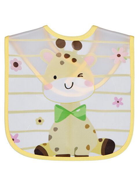 Civil Baby Zürafa Baskılı Mama Önlüğü - Sarı Standart - S000504461-20072