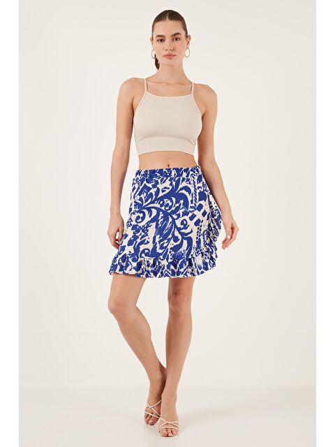 Lela Desenli Fırfırlı Mini Etek 5865727 - S000145681-23710