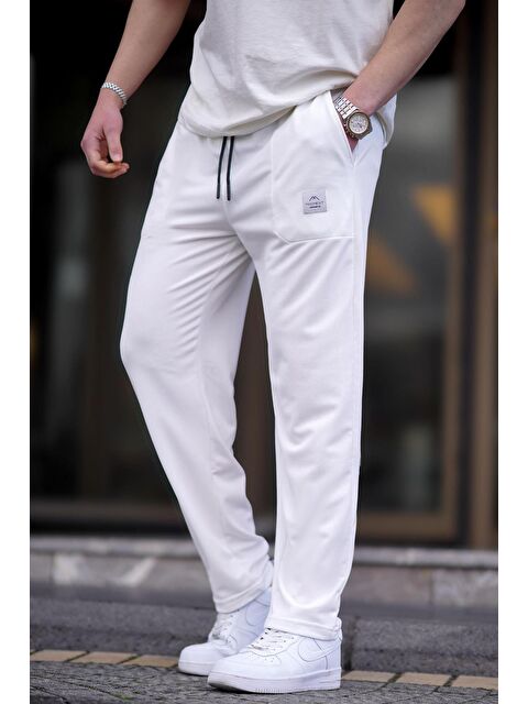 Madmext Beyaz Erkek Basic Eşofman Altı 6536 - S000197622-20063