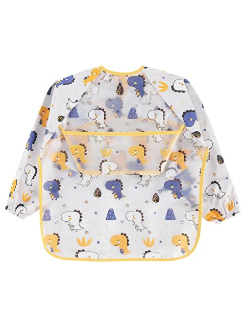 Civil Baby Dino Empirme Mama Önlüğü - Ekru Standart - S000504463-19965