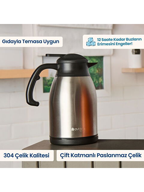Evidea Kitchen Çay Termosu - Inox - 2 lt - S000400316-20600