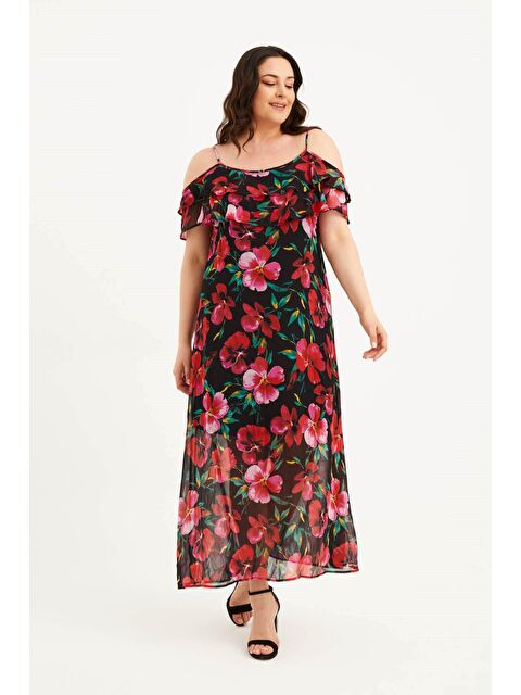 Mylinemoda Volanlı Maxi Elbise - S000239271-19351