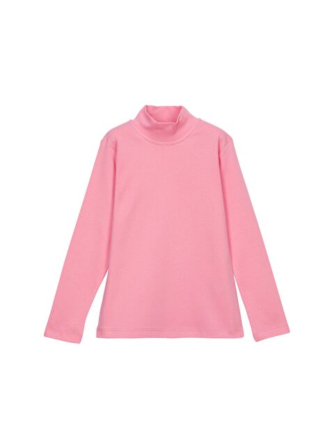 Lovetti Somon Kız Çocuk Yarım Balıkçı Uzun Kol Tişört - S000053858-24085