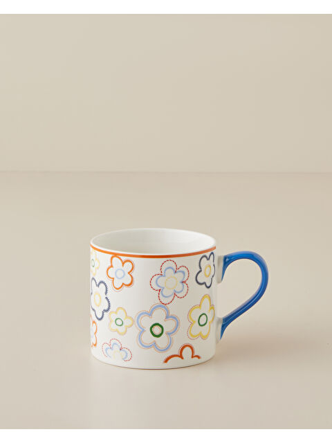 English Home Bright Flowers New Bone China Kupa 350 ml Renkli - S000531880-37243