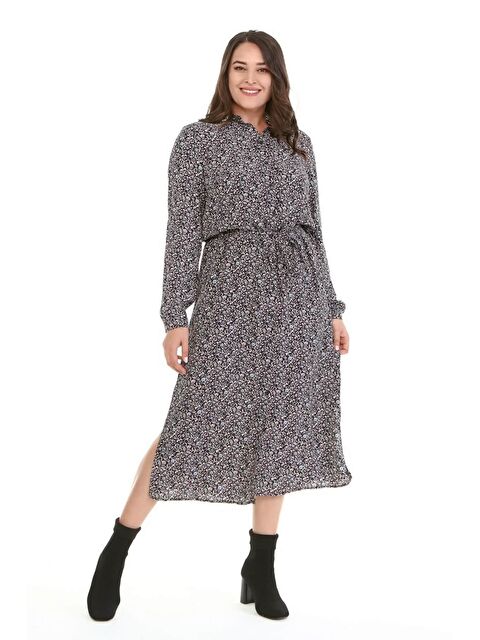Mylinemoda Kemerli Gömlek Elbise - S000239257-19351