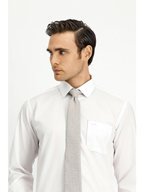Kiğılı Uzun Kol Regular Fit Non Iron Ütü Gerektirmeyen Pamuklu Büyük Beden Gömlek - S000404932-20063