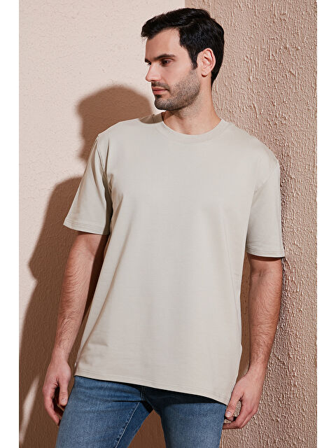 Buratti Pamuklu Bisiklet Yaka Relaxed Fit Basic Erkek Tişört 5902610 - S000151602-25636