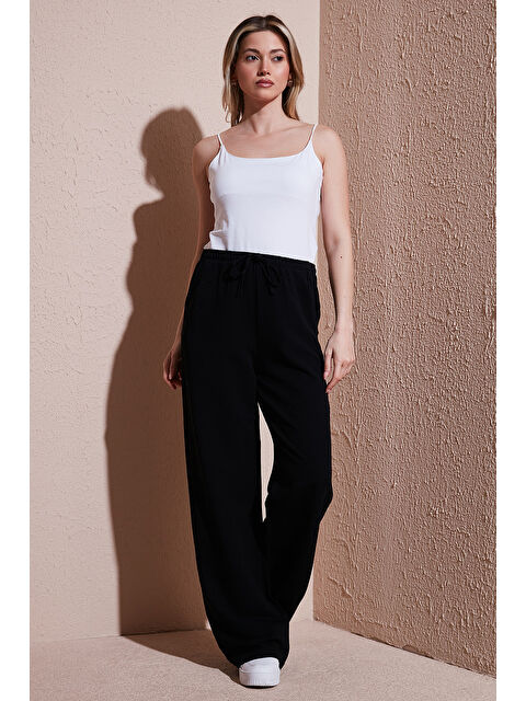 Fashion Friends Wide Leg Yüksek Bel Geniş Paça Pantolon 25Y0249K1 - S000375689-19351