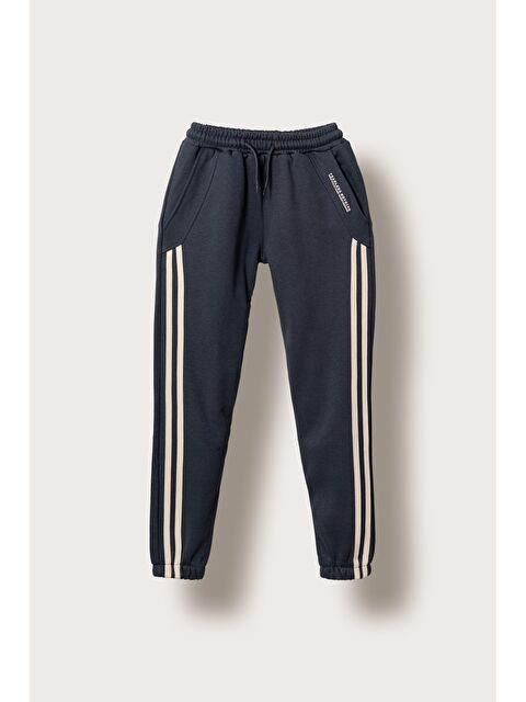 Mışıl Kids 3 İp Fearless Nothing  Baskılı Yanlar Çizgili Erkek  Çocuk Eşofman Altı - S000486494-33408