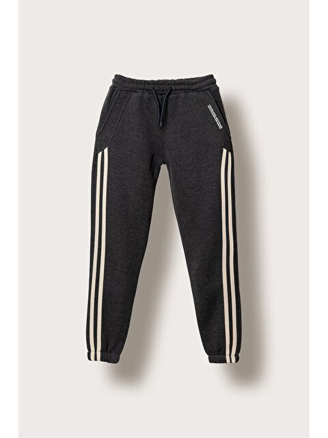 Mışıl Kids 3 İp Fearless Nothing  Baskılı Yanlar Çizgili Erkek  Çocuk Eşofman Altı - S000486494-29666