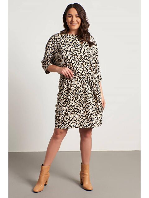 Mylinemoda Bağlama Detaylı Elbise - S000239282-19351