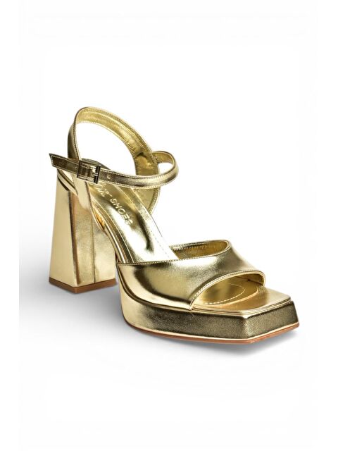 Fox Shoes Altın Kadın Topuklu Ayakkabı Y246055009 - S000531891-20076