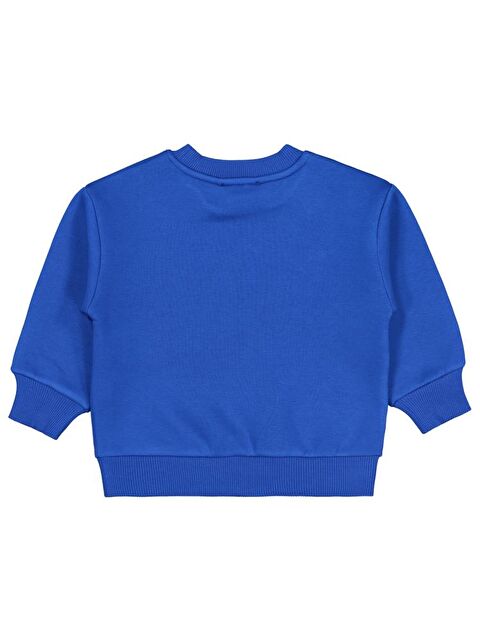 Civil Boys Monster Basklı 2-5 Yaş Sweatshirt - Mavi 3-4 Yaş - S000485234-23710