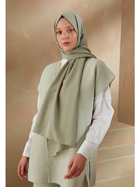 Fresh Scarfs Pamuk Viskon Şal Uçuk Yeşil - S000420527-29460