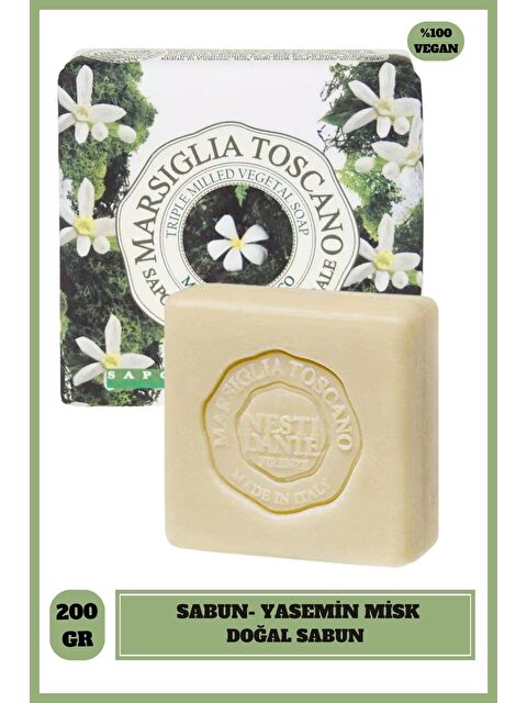 Nesti Dante Sabun Marsiglia Toscano Muschio Bianco Yasemin Vegan Bakım 200 g - S000186934-10231