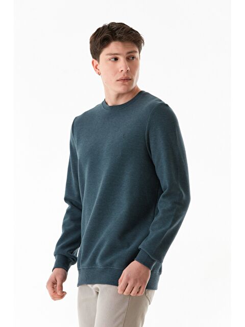 Fullamoda Fitilli Bisiklet Yaka Sweatshirt - S000323214-20019