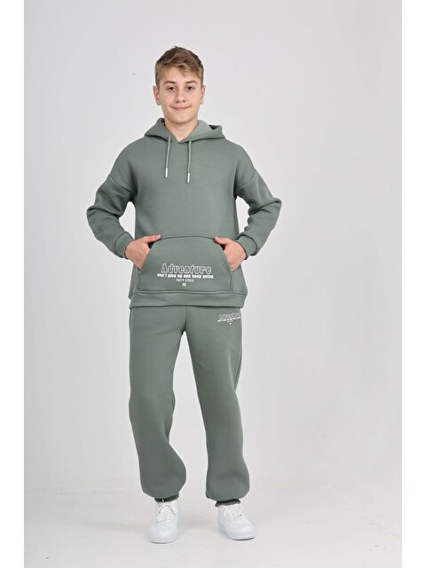 Toontoykids Erkek Çocuk Kanguru Cep Baskılı Eşofman Takım - S000479914-19416