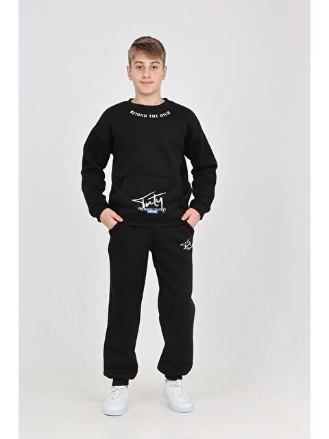 Toontoykids Erkek Çocuk Yaka Baskılı Eşofman Takım - S000479917-19351