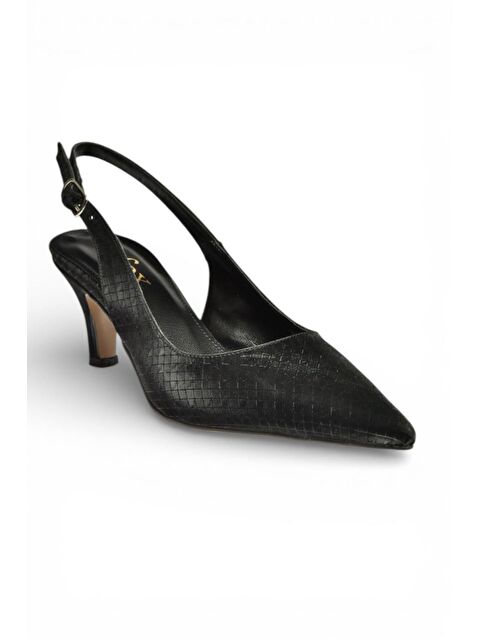 Fox Shoes Siyah Kadın Topuklu Ayakkabı Y572471514 - S000531895-19351