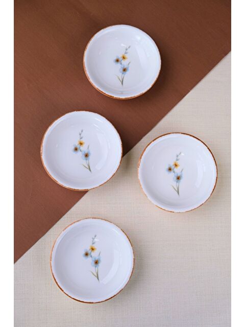 TABAK EVİ Porselen Azelya Mini Kase Seti 9x2,50cm 4 Parça - S000494931-23173