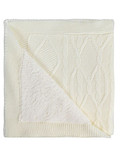 Civil Baby Karışık Desenli Velsoftlu Battaniye - Ekru Standart - S000494938-19965